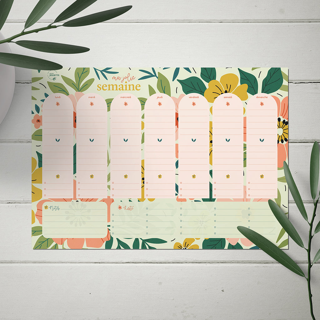 maison-joliette-floraison-wochenplaner-a4-50-blatt-quer image 3