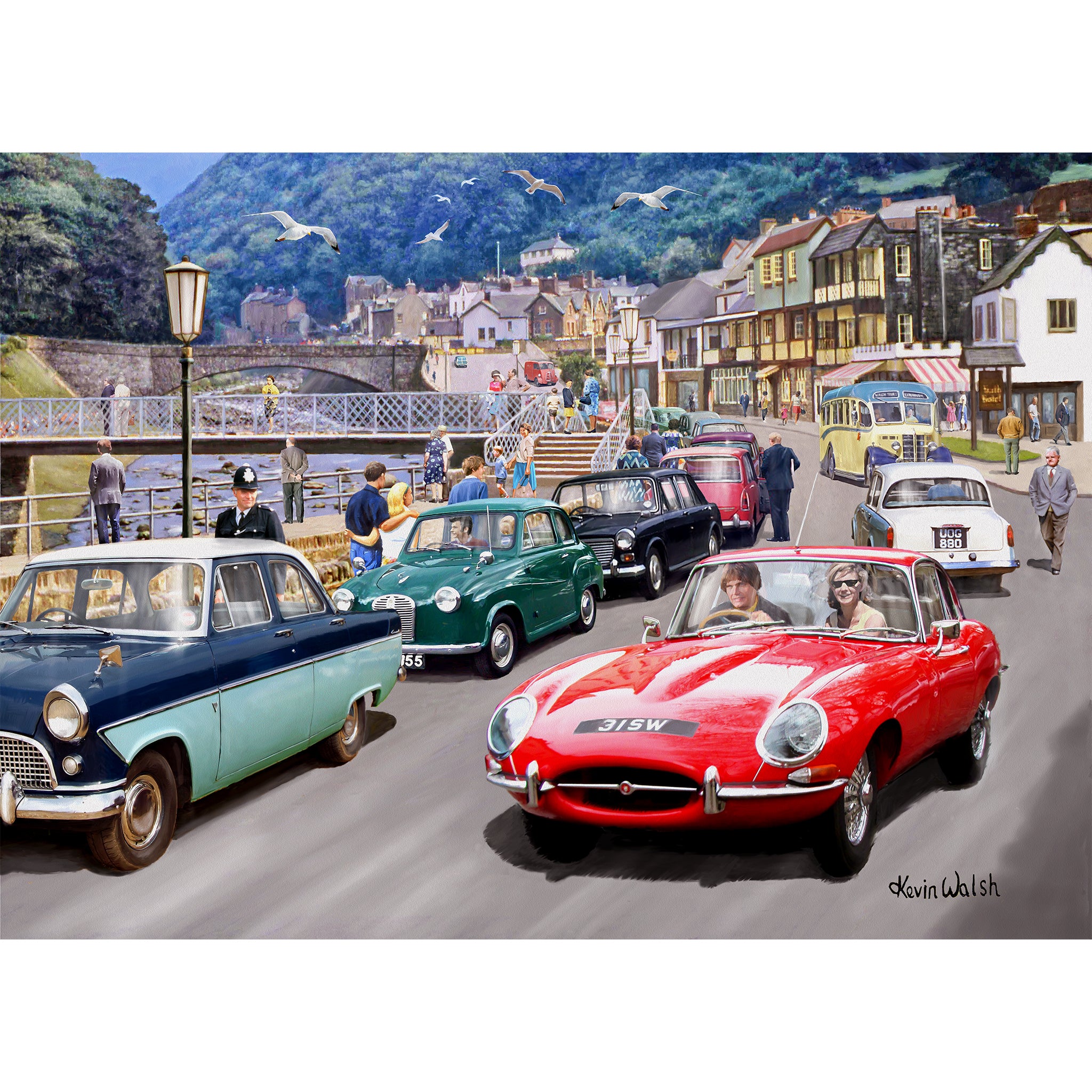 gibsons-lynmouth-living-puzzle-500-teile-oldtimer-autos image 4