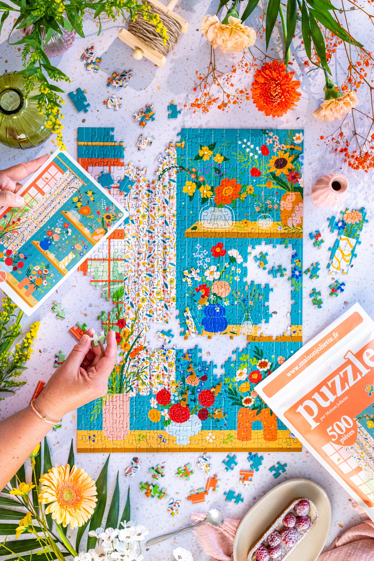 maison-joliette-flower-addict-puzzle-500-teile-blumen image 2