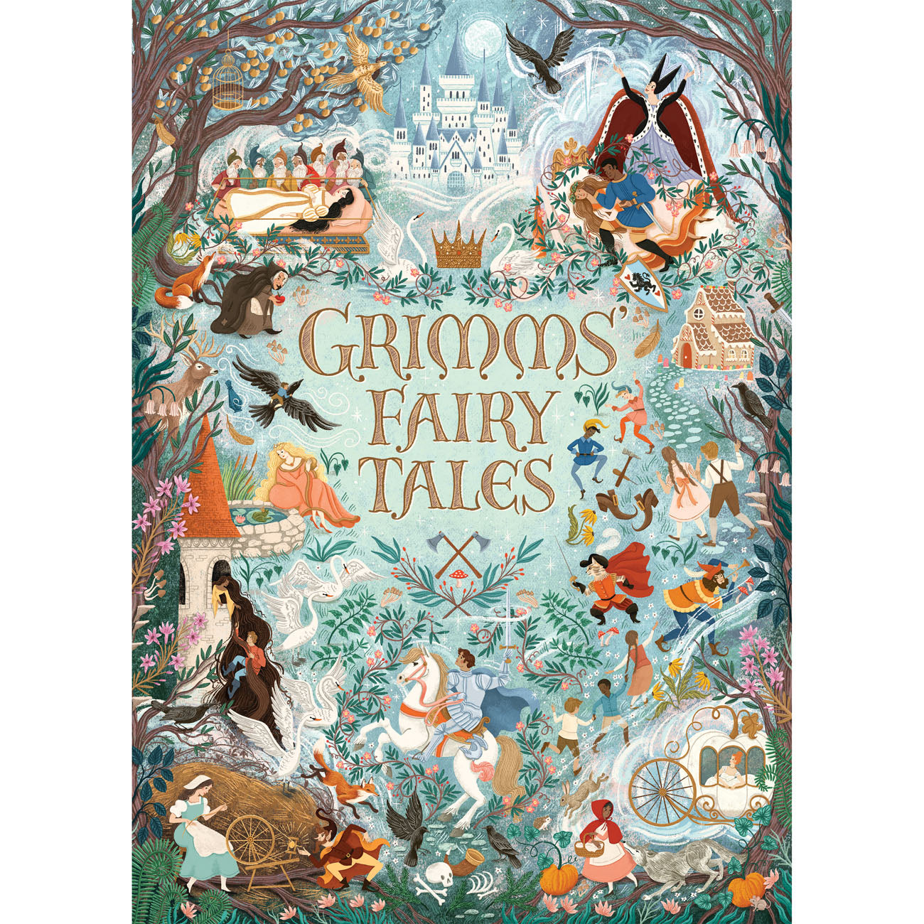 gibsons-stories-unbound-grimm-s-fairytales-puzzle-1000t-gold image 4