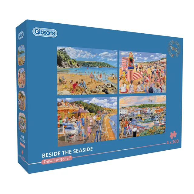 gibsons-beside-the-seaside-puzzle-4x500-teile-strand image 1