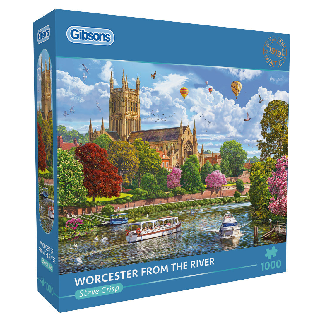 gibsons-worcester-from-the-river-1000-teile-puzzle-stadt image 1