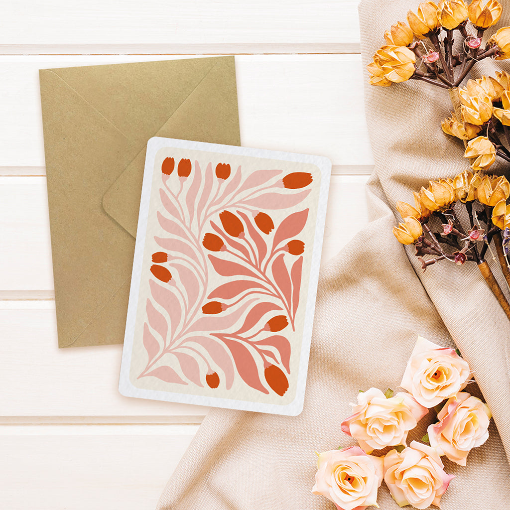 maison-joliette-cartes-postales-floral-1-tulipes-postkarte-mit-kraft-umschlag image 3