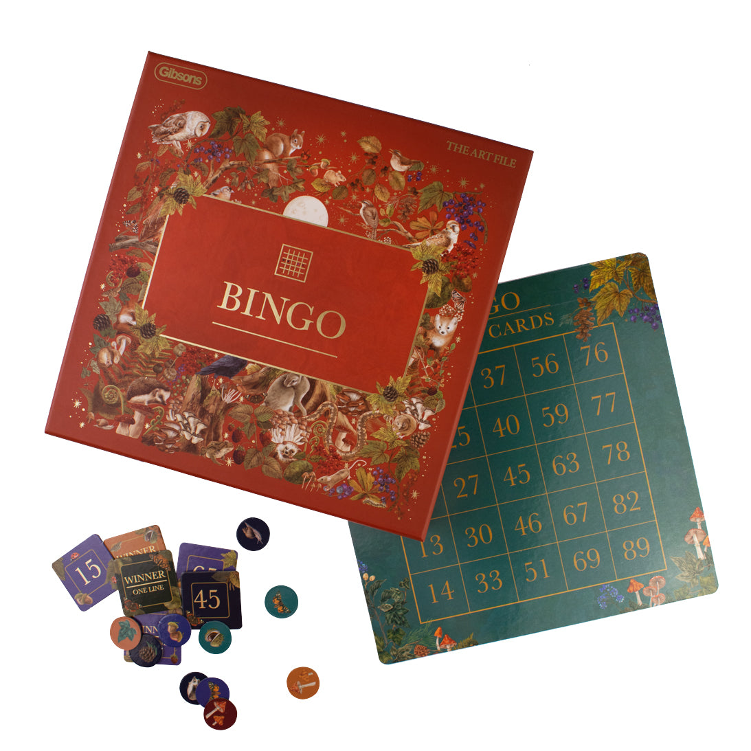 gibsons-the-art-file-bingo-gesellschaftsspiel-wald-8-boards image 7