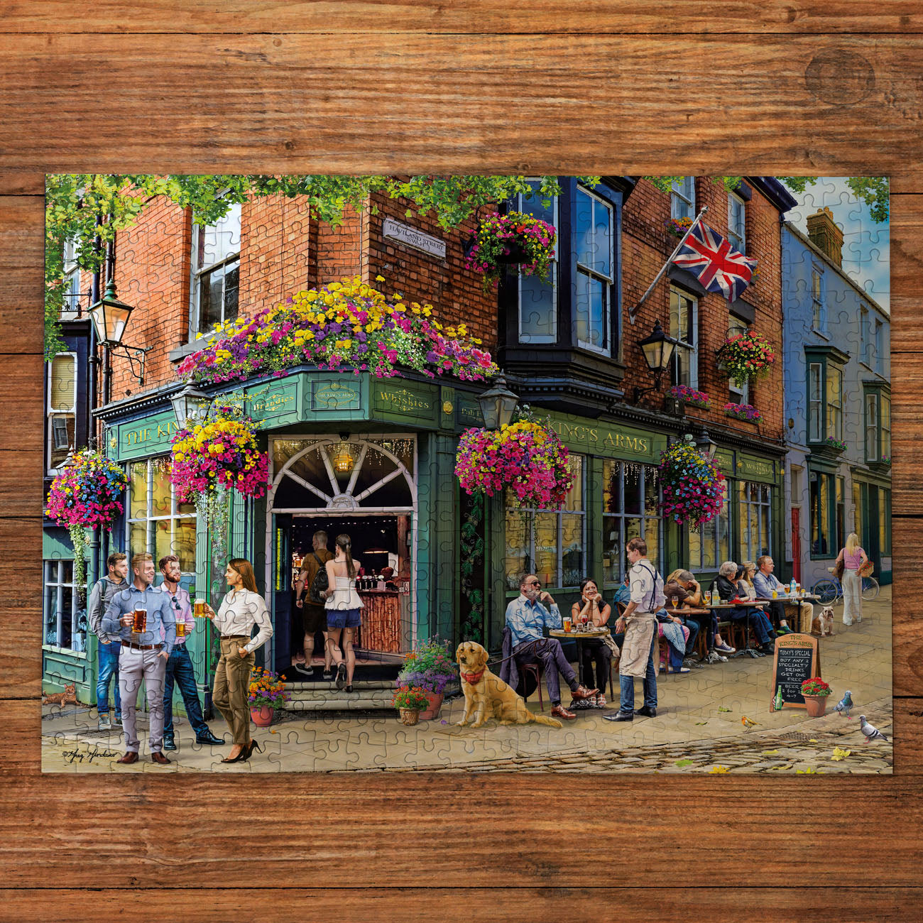 gibsons-the-king-s-arms-1000-teile-puzzle-pub-motiv image 2