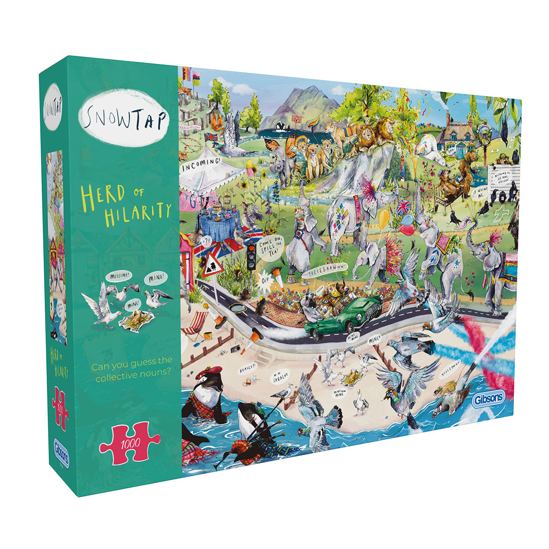 gibsons-herd-of-hilarity-puzzle-1000-teile-tiere-humor-snowtap image 1