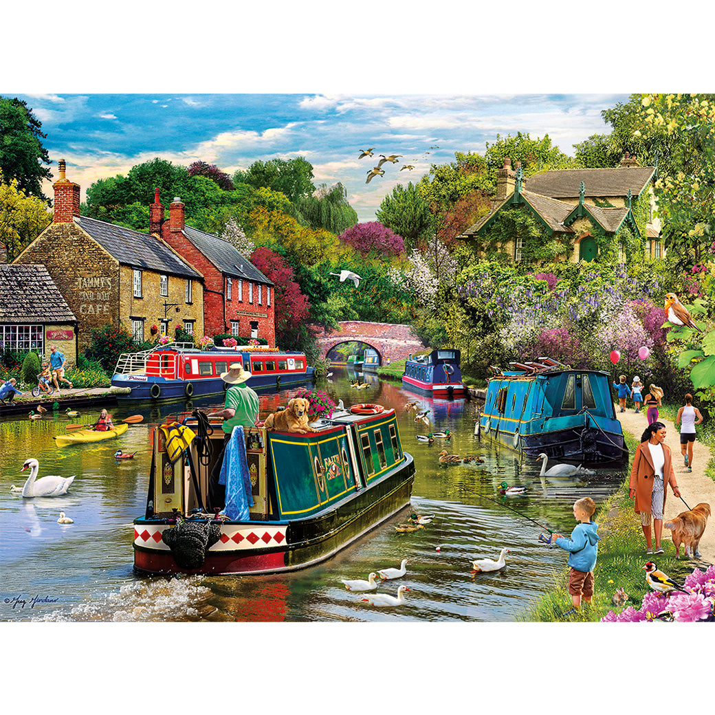 gibsons-traditional-river-retreat-puzzle-1000-teile-flussboot image 5