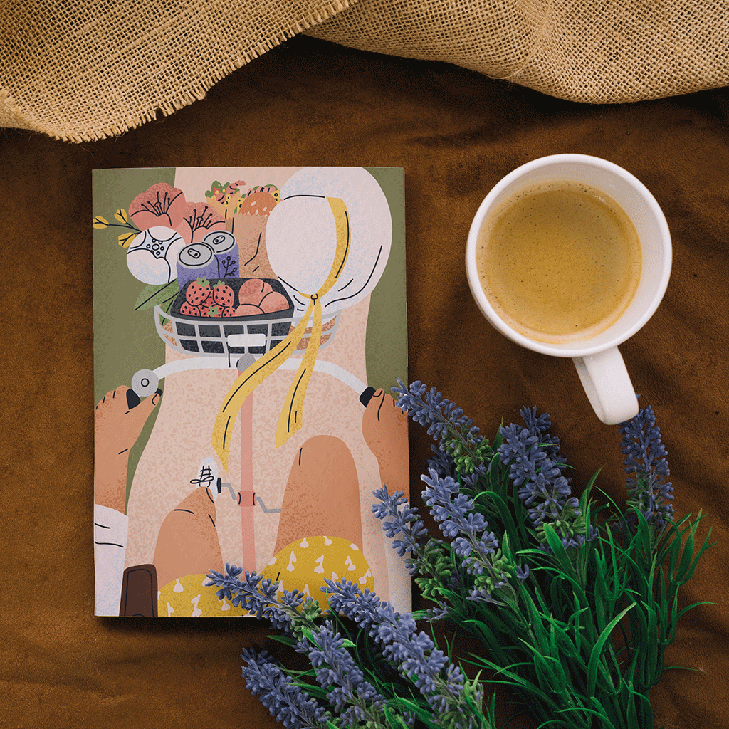 maison-joliette-petit-carnet-a6-notizbuch-a-bicyclette-liniert image 8