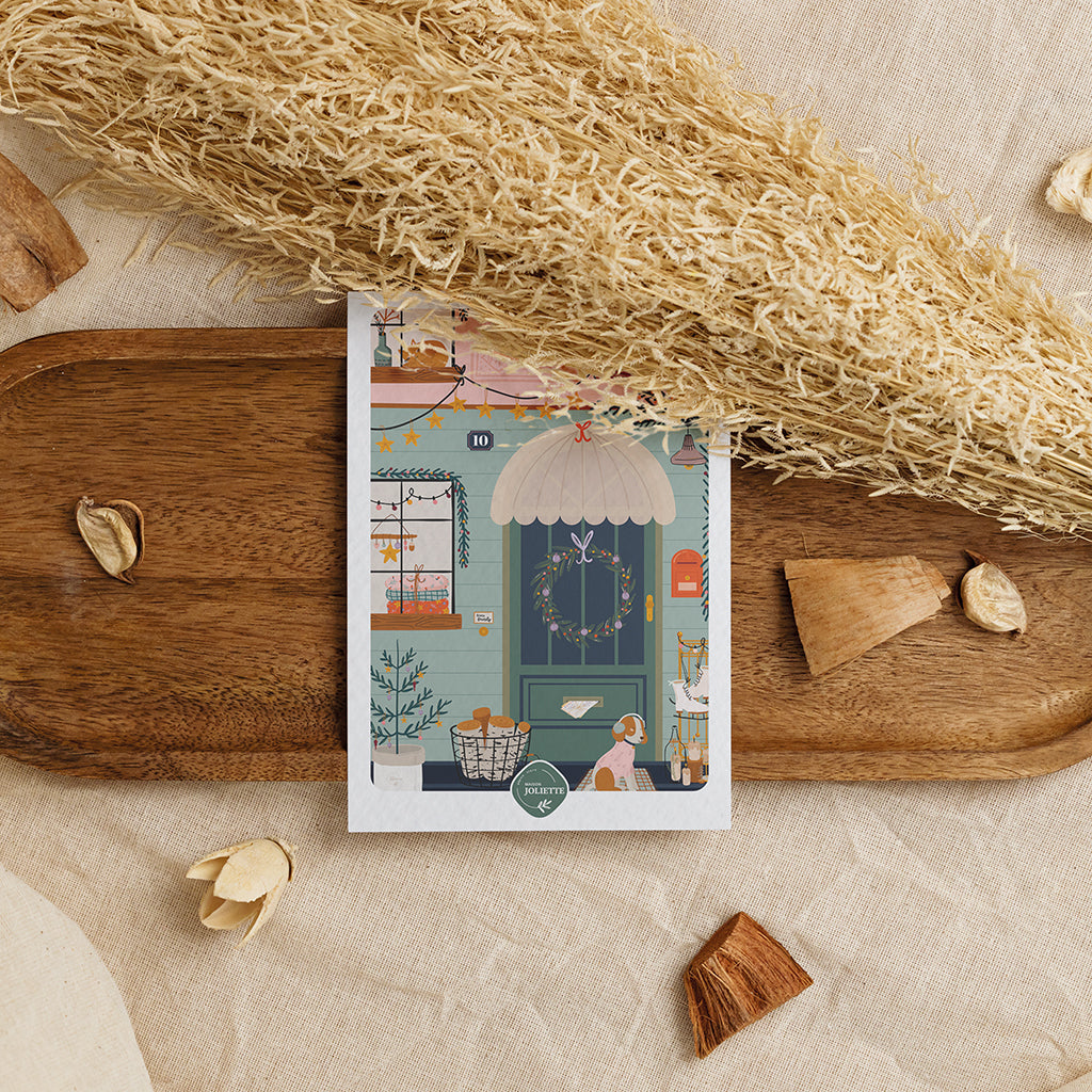 maison-joliette-porte-bonheur-postkarte-a6-mit-kraft-umschlag image 8