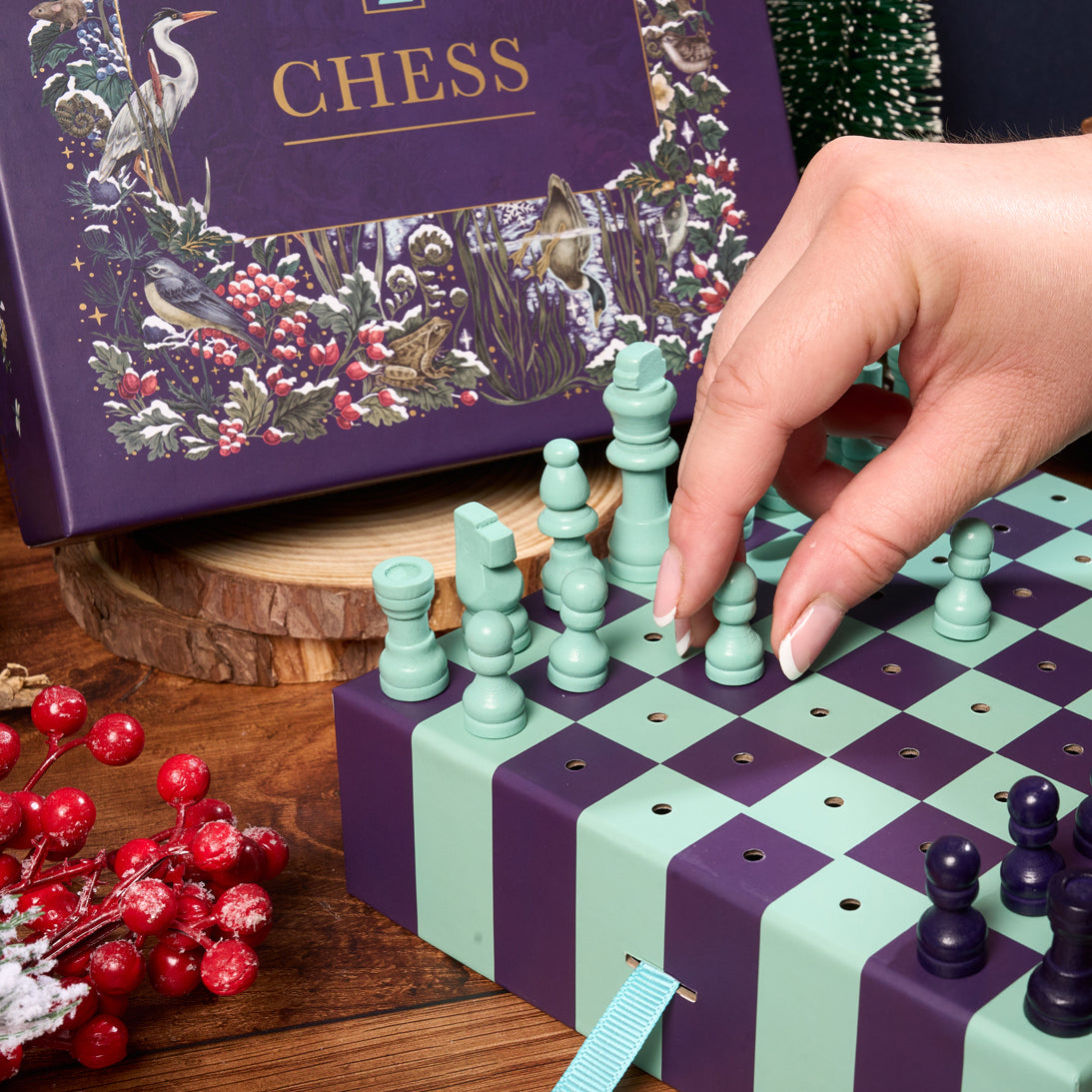 gibsons-the-art-file-chess-schachspiel-holz-reise image 2