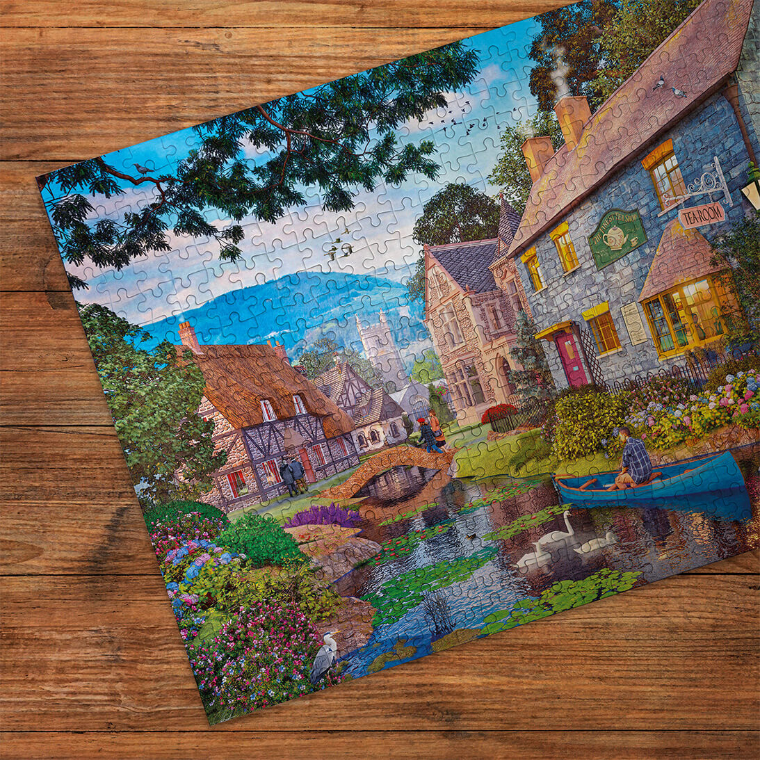 gibsons-tea-on-the-river-puzzle-500-teile-fluss image 3