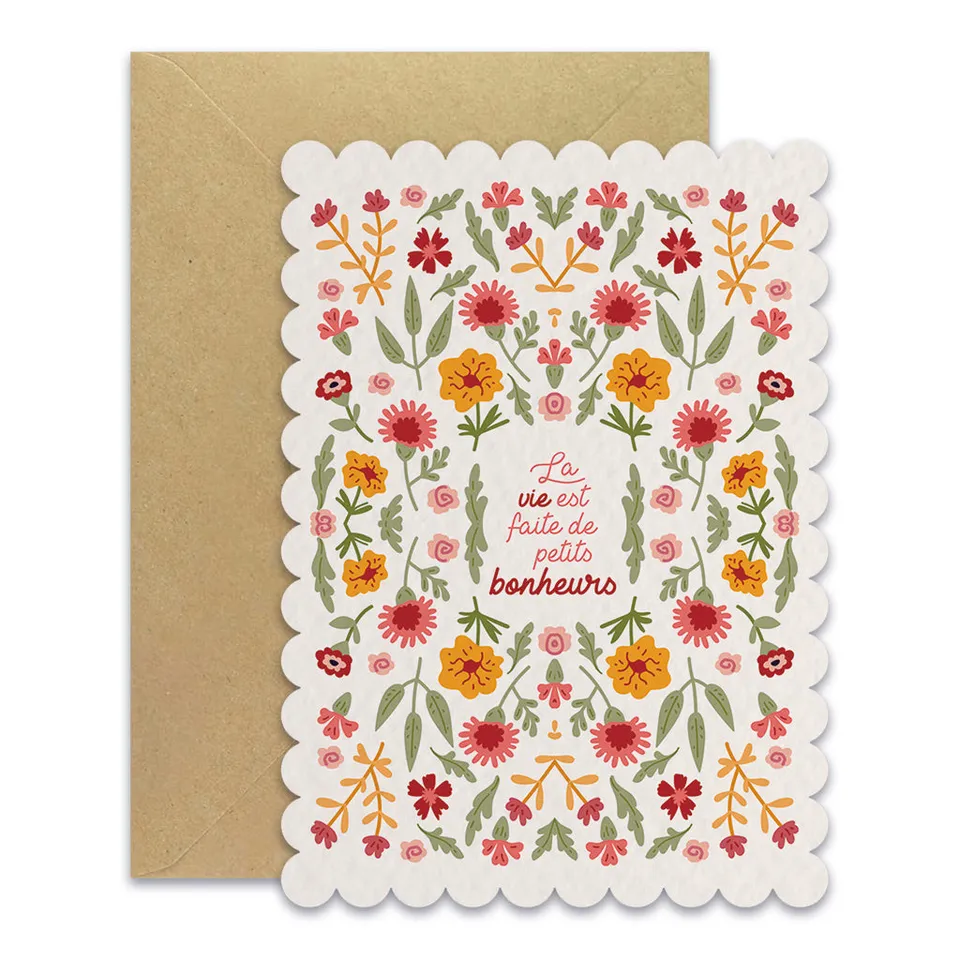 maison-joliette-cartes-petits-bonheurs-postkarte-10-5x14-8-cm-relief image 1