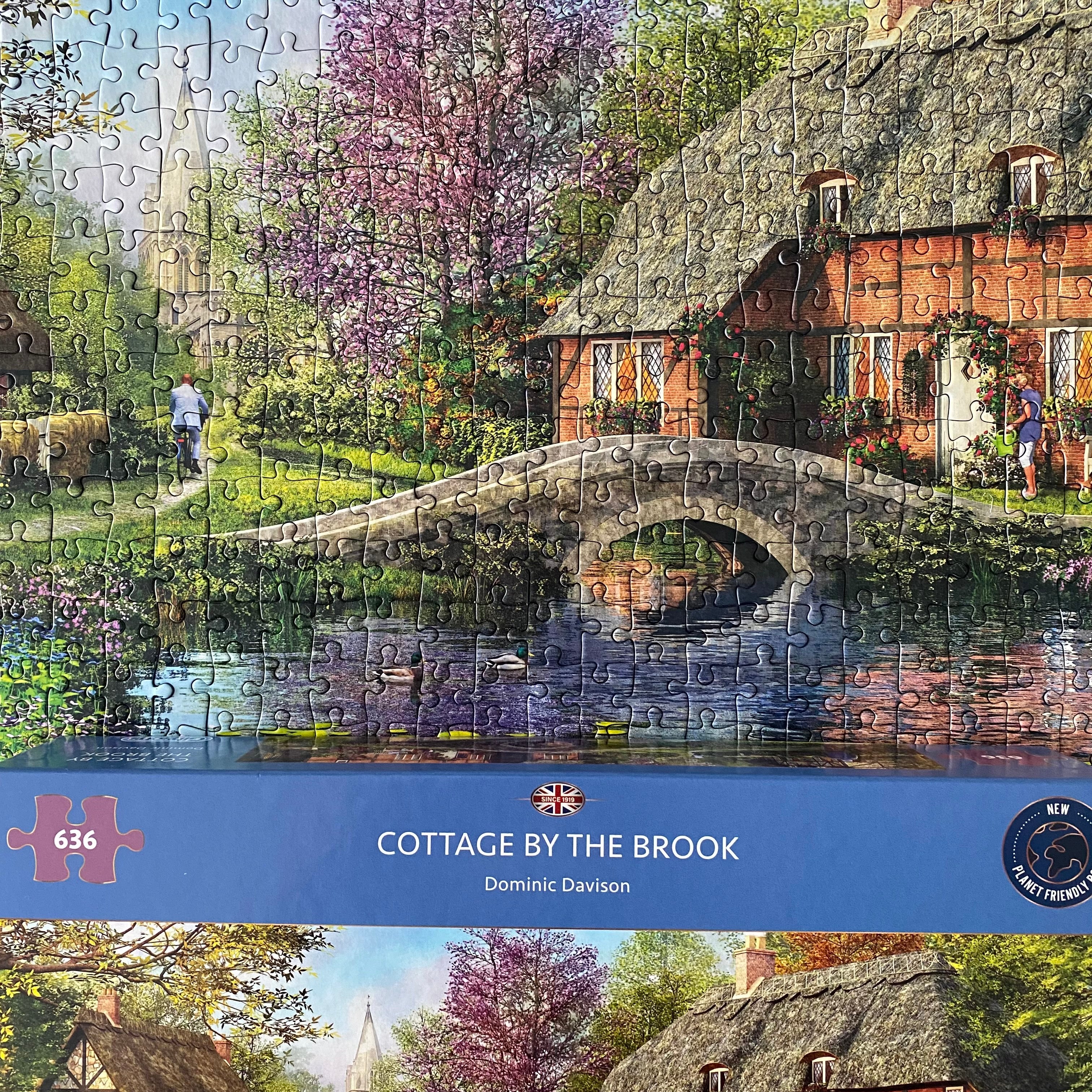 gibsons-cottage-by-the-brook-puzzle-636-teile-panorama image 6