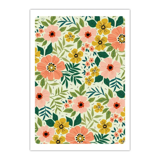 maison-joliette-floraison-poster-a4-21x29-7-cm-blumen image 1