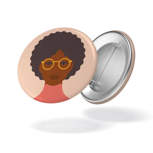 maison-joliette-badges-mil-titude-button-rosa-32-mm-matt image 1
