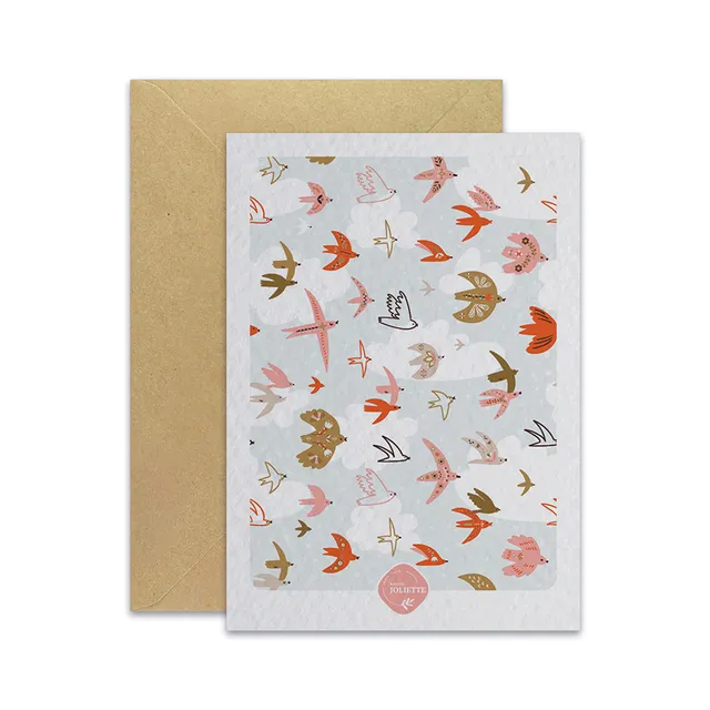 maison-joliette-libre-comme-l-air-postkarte-mit-umschlag image 1