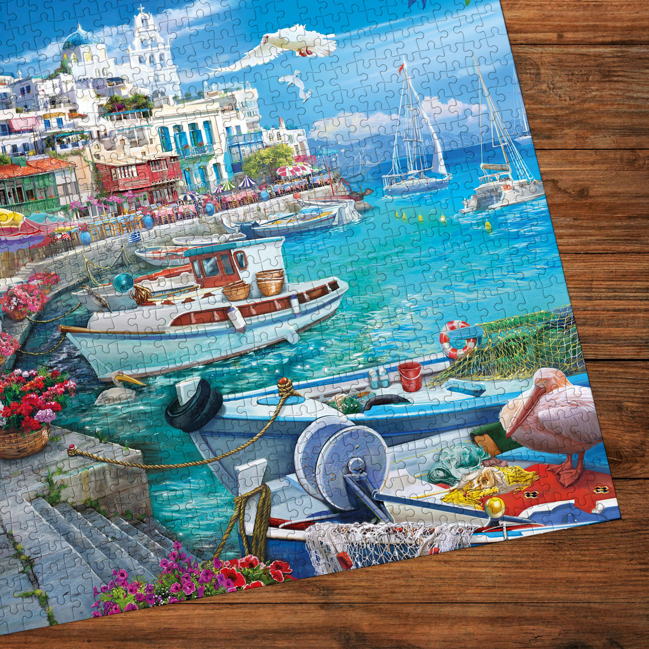 gibsons-sun-over-the-white-harbour-1000-teile-puzzle-hafen image 2