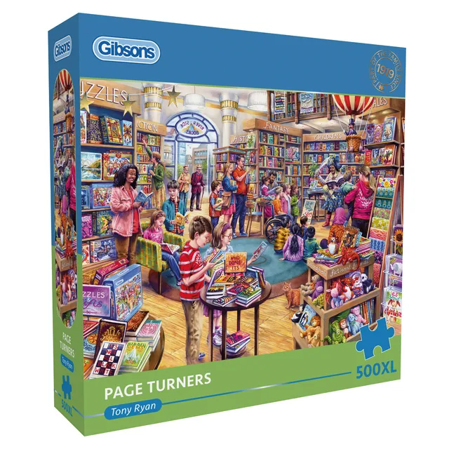 gibsons-page-turners-puzzle-500-xl-teile-buchladen image 1