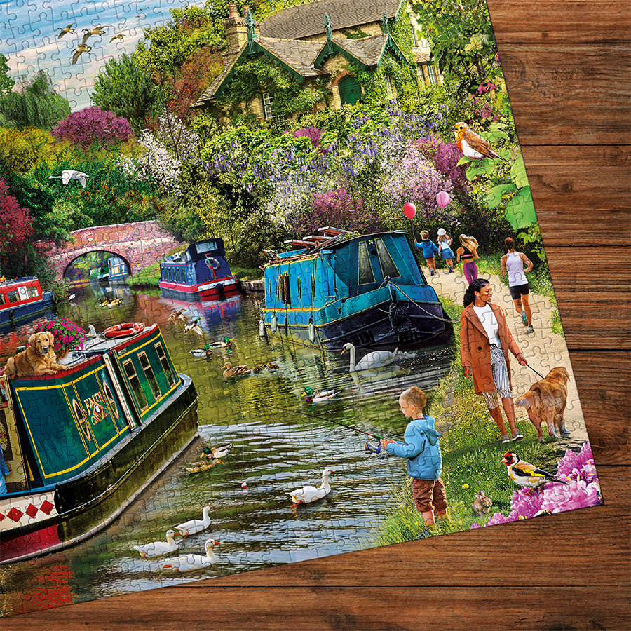 gibsons-traditional-river-retreat-puzzle-1000-teile-flussboot image 3