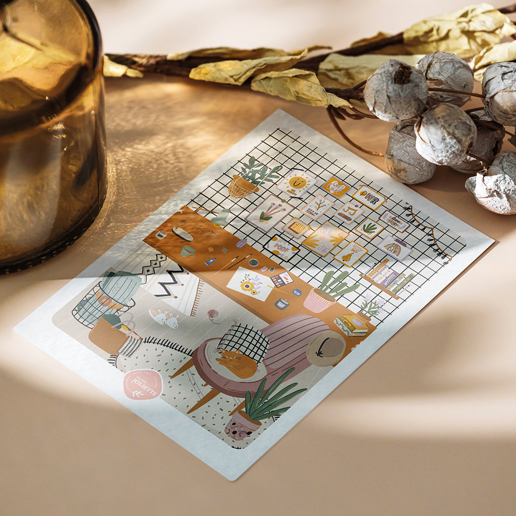 maison-joliette-cartes-l-atelier-postkarte-a6-mit-kraft-umschlag image 7