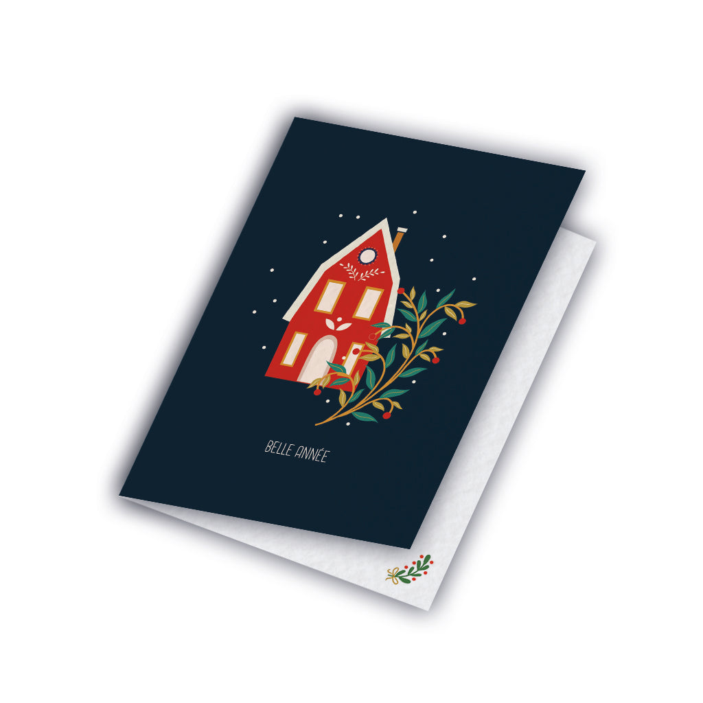 maison-joliette-maisonnette-rouge-gru-karte-a6-weihnachten image 2