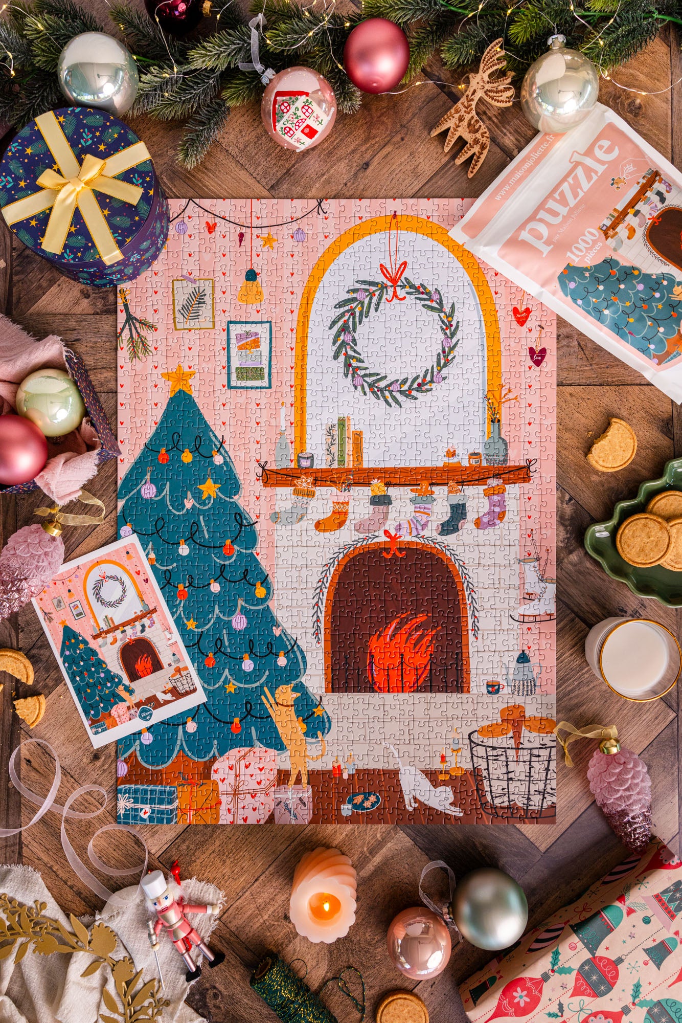 maison-joliette-au-coin-du-feu-puzzle-1000-teile-49x68-cm image 2