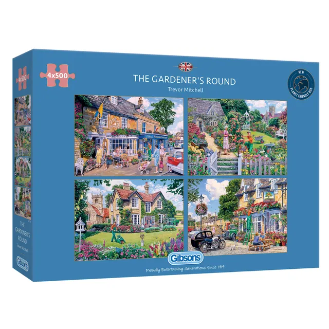 gibsons-the-gardener-s-round-4x500-teile-puzzle-garten image 1