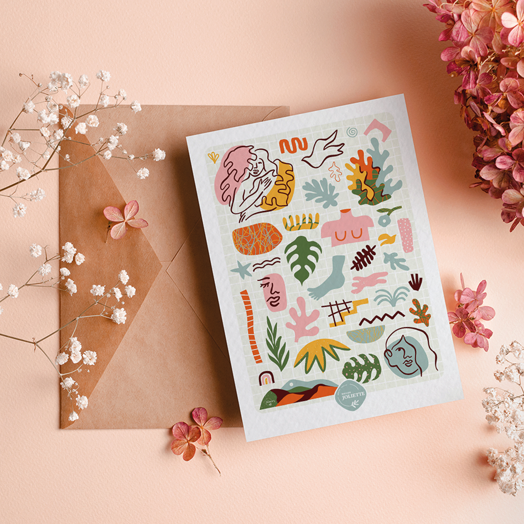 maison-joliette-cartes-postales-coup-d-clat-postkarte-mit-umschlag image 4
