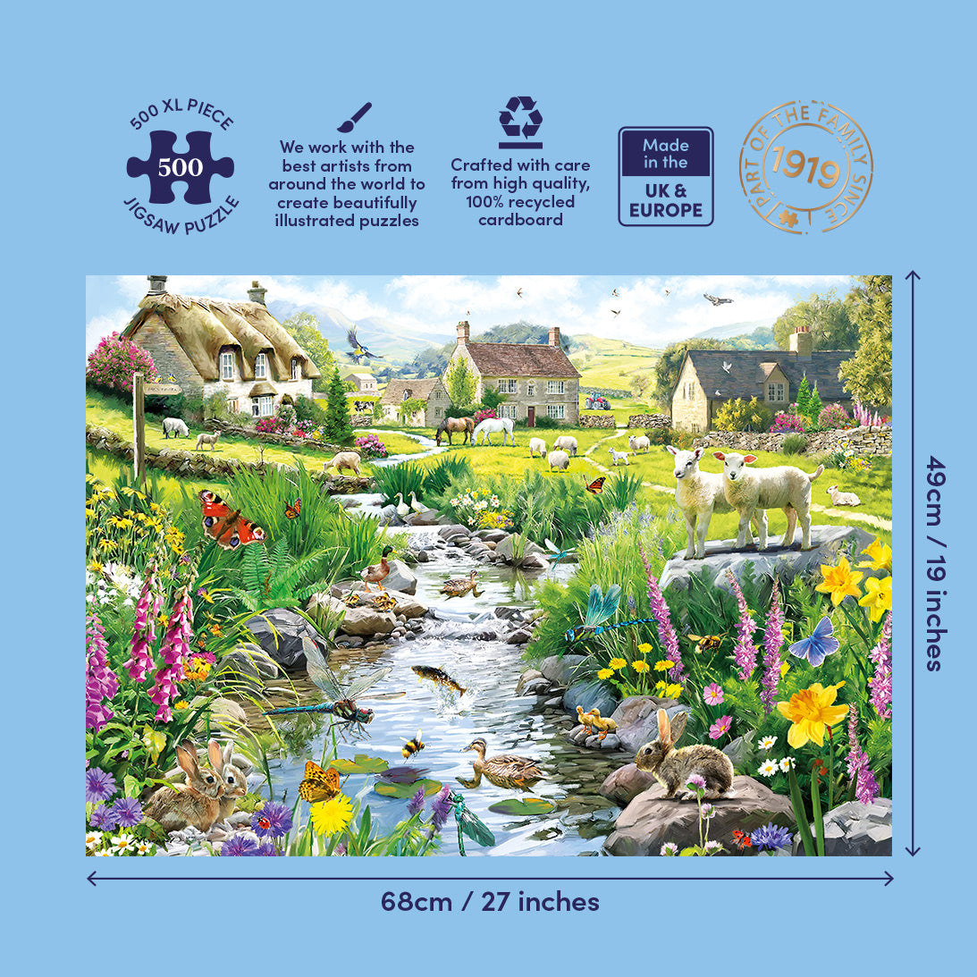 gibsons-babbling-brook-extra-large-puzzle-500-xl-teile image 3