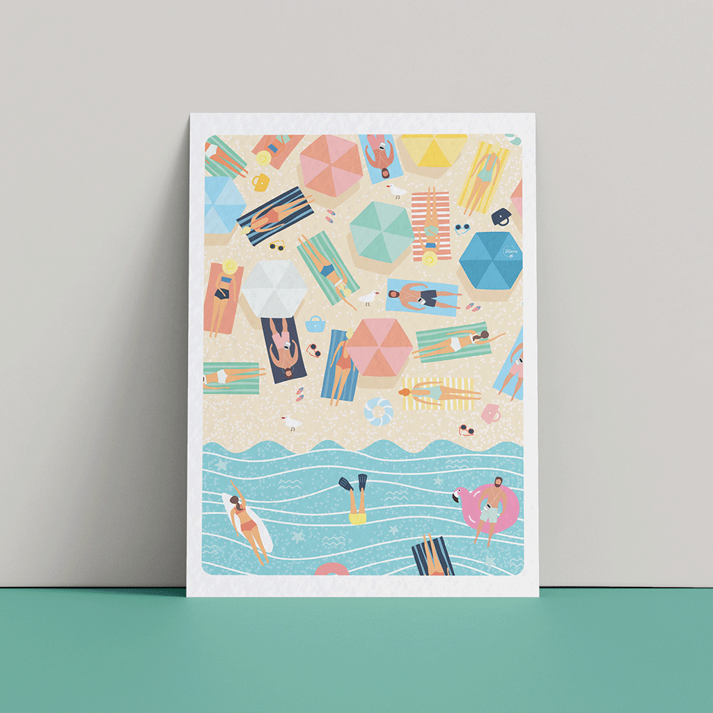 maison-joliette-affiches-chill-plouf-poster-a4-sommer image 2
