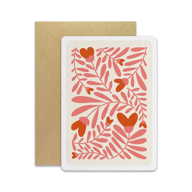 maison-joliette-cartes-postales-love-coeurs-roses-postkarte-a6 image 1