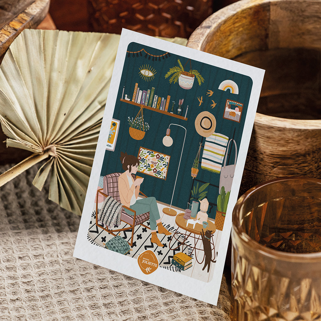 maison-joliette-cartes-postales-cosy-postkarte-mit-umschlag image 6