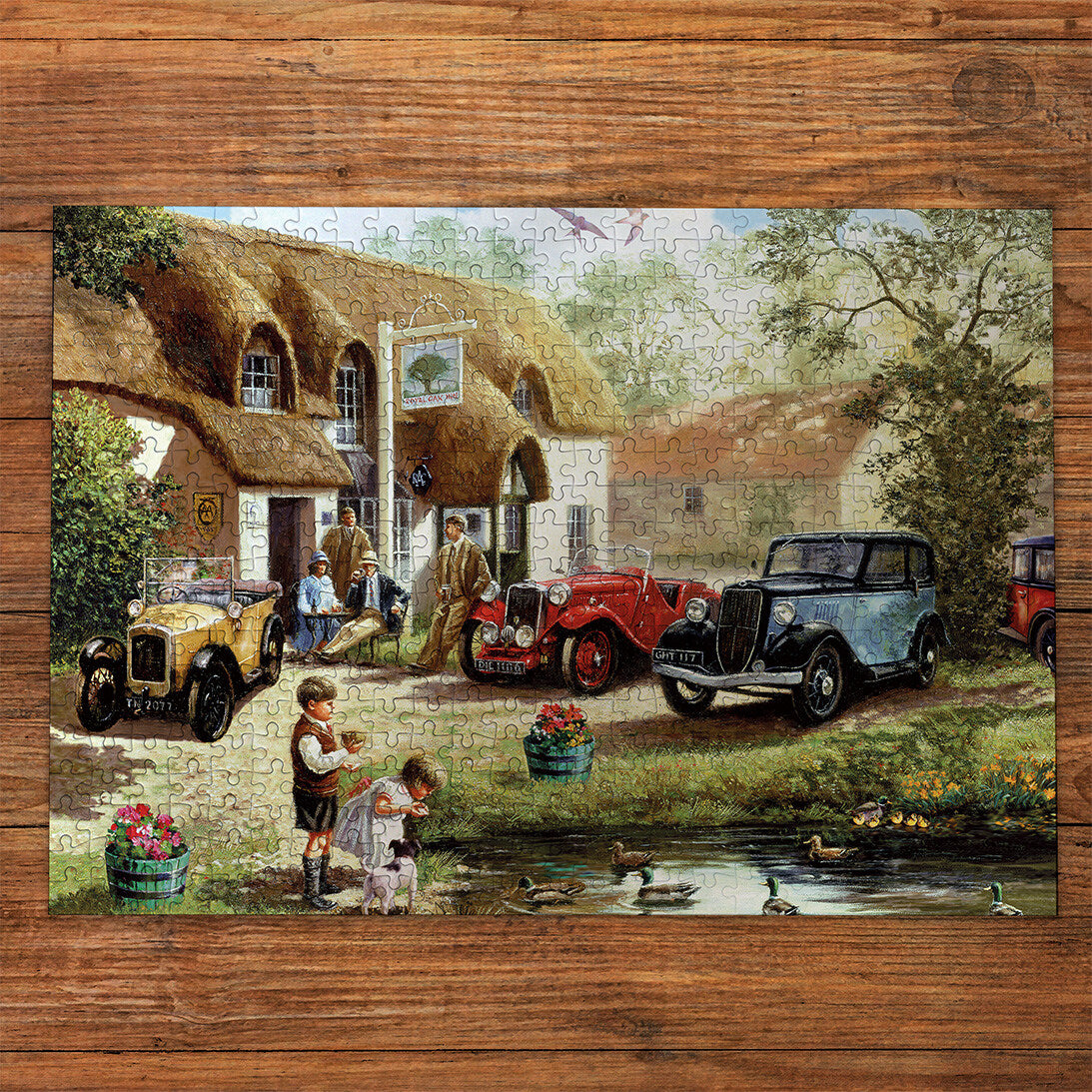 gibsons-feeding-the-ducks-puzzle-500-teile-dorfidylle image 3