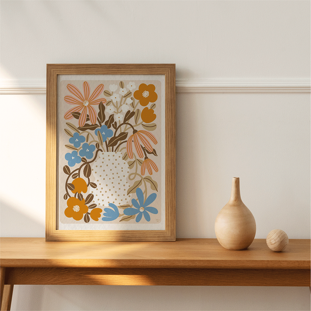 maison-joliette-affiches-myosotis-capucine-poster-a4-blumen image 4