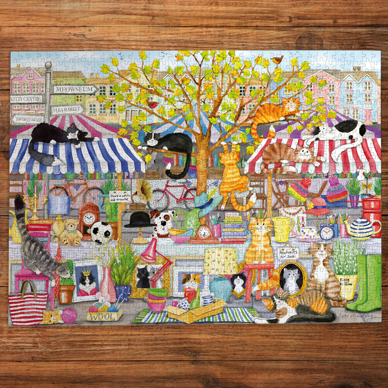 gibsons-flea-market-moggies-puzzle-1000-teile-katzen image 2