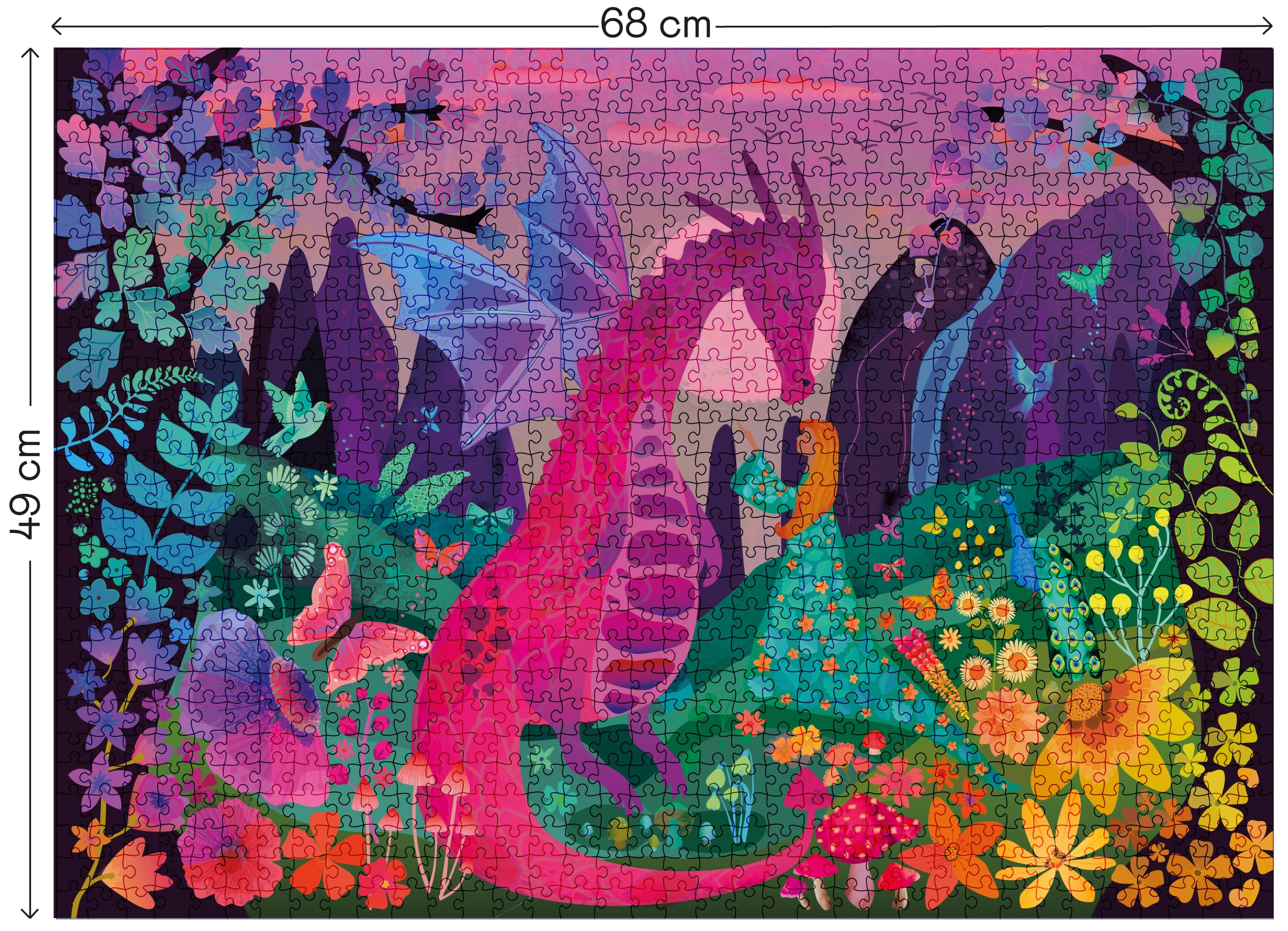 elena-essex-1000-piece-enchanted-forest-puzzle-drachen-1000 image 2