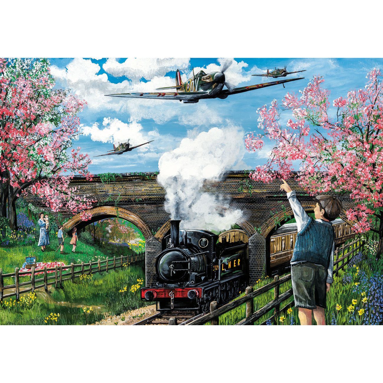 gibsons-spitfire-surprise-puzzle-250-xl-teile-flugzeug image 7