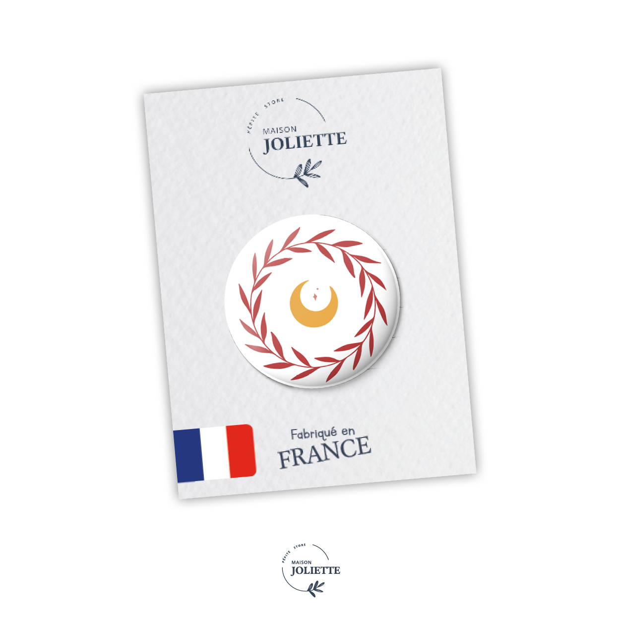 maison-joliette-badge-lune-button-mond-32-mm-matt image 2