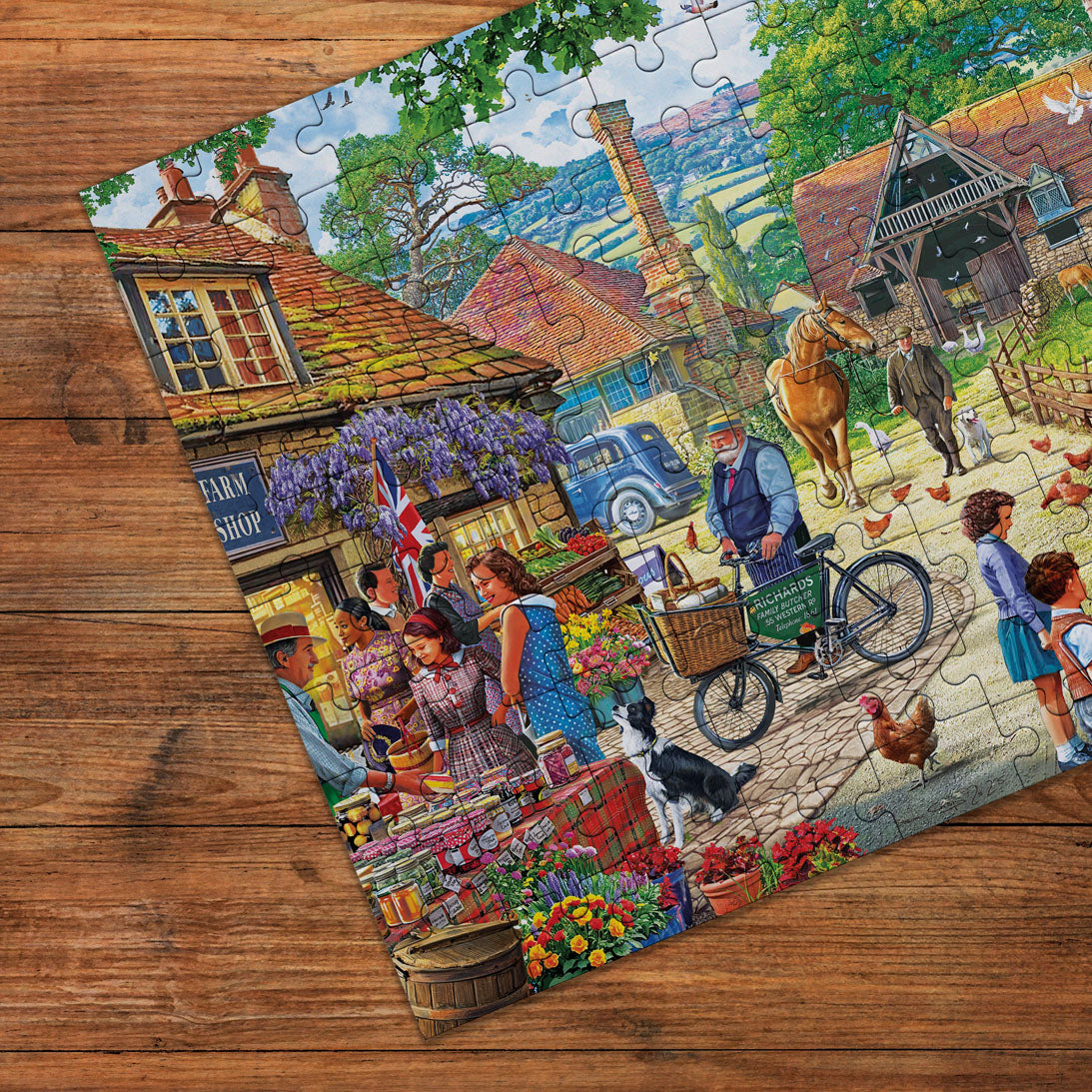 gibsons-the-farm-shop-puzzle-100-xxl-teile-bauernhof image 2