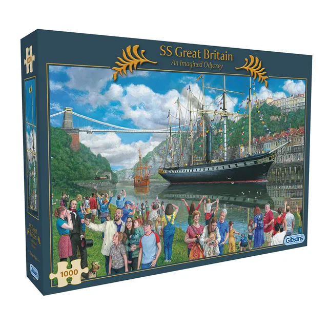 gibsons-ss-great-britain-odyssey-puzzle-1000-teile-schiff image 1