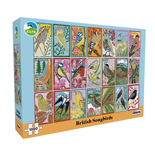 gibsons-rspb-british-songbirds-puzzle-1000-teile-v-gel image 1