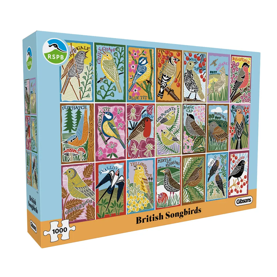 gibsons-rspb-british-songbirds-puzzle-1000-teile-v-gel image 1