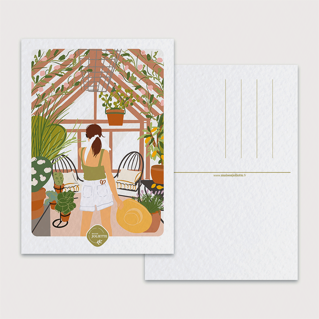 maison-joliette-un-dimanche-postkarte-mit-kraft-umschlag image 5