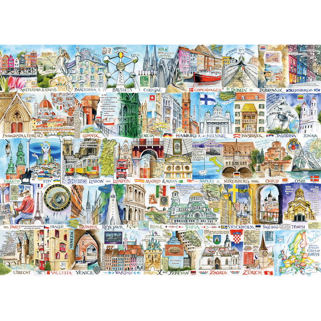 gibsons-sights-sounds-of-europe-puzzle-1000-teile-europa image 4
