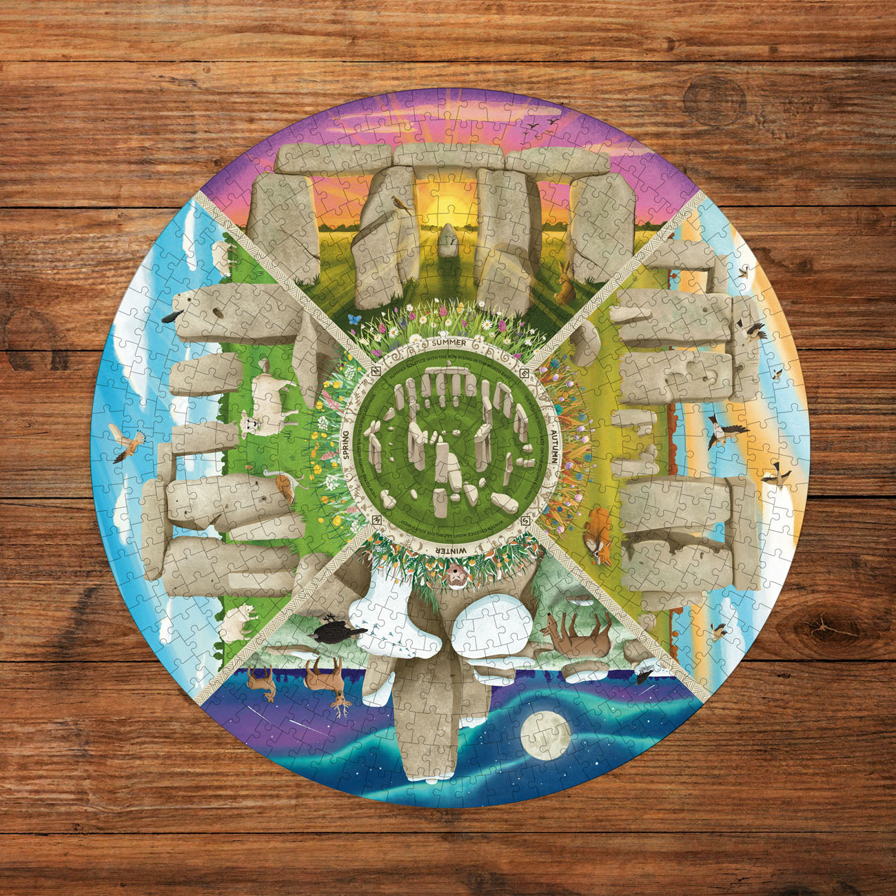 gibsons-stonehenge-puzzle-rund-500-teile-english-heritage image 2