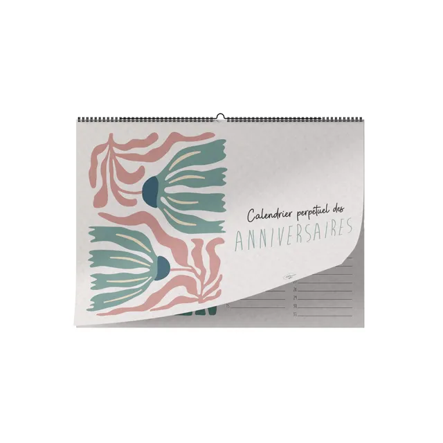 maison-joliette-floral-2-geburtstagskalender-a4-spiral image 1