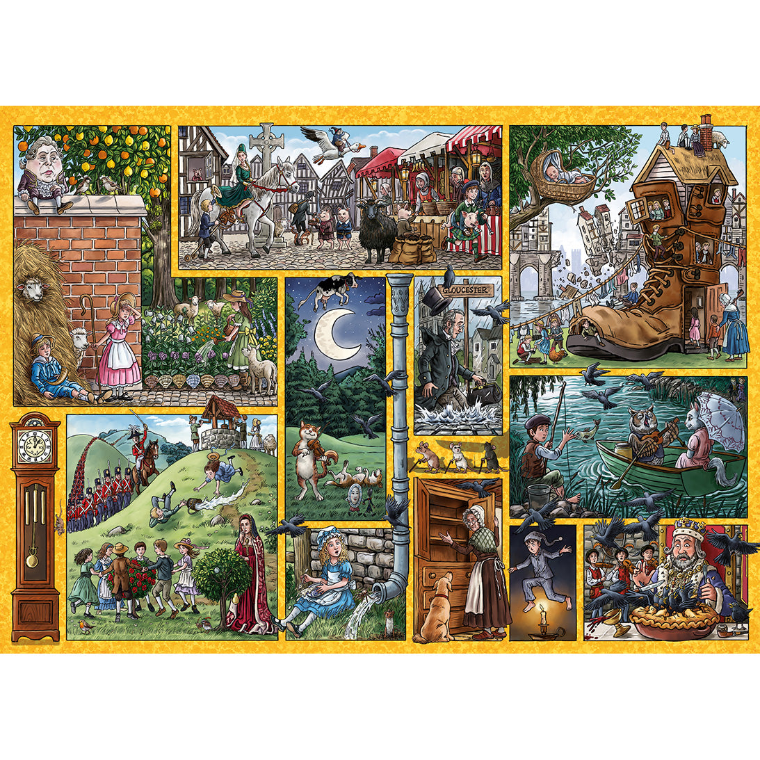 gibsons-nursery-rhymes-through-time-puzzle-1000-teile-nostalgie image 4