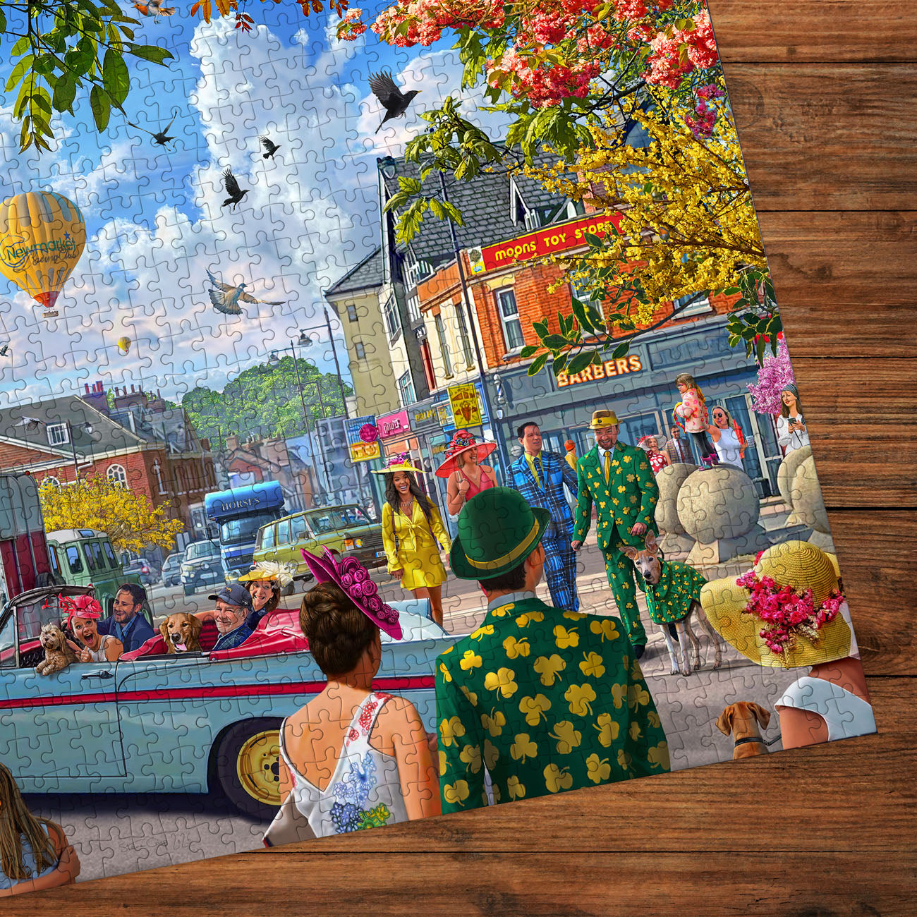 gibsons-off-to-the-races-at-newmarket-1000-teile-puzzle image 2
