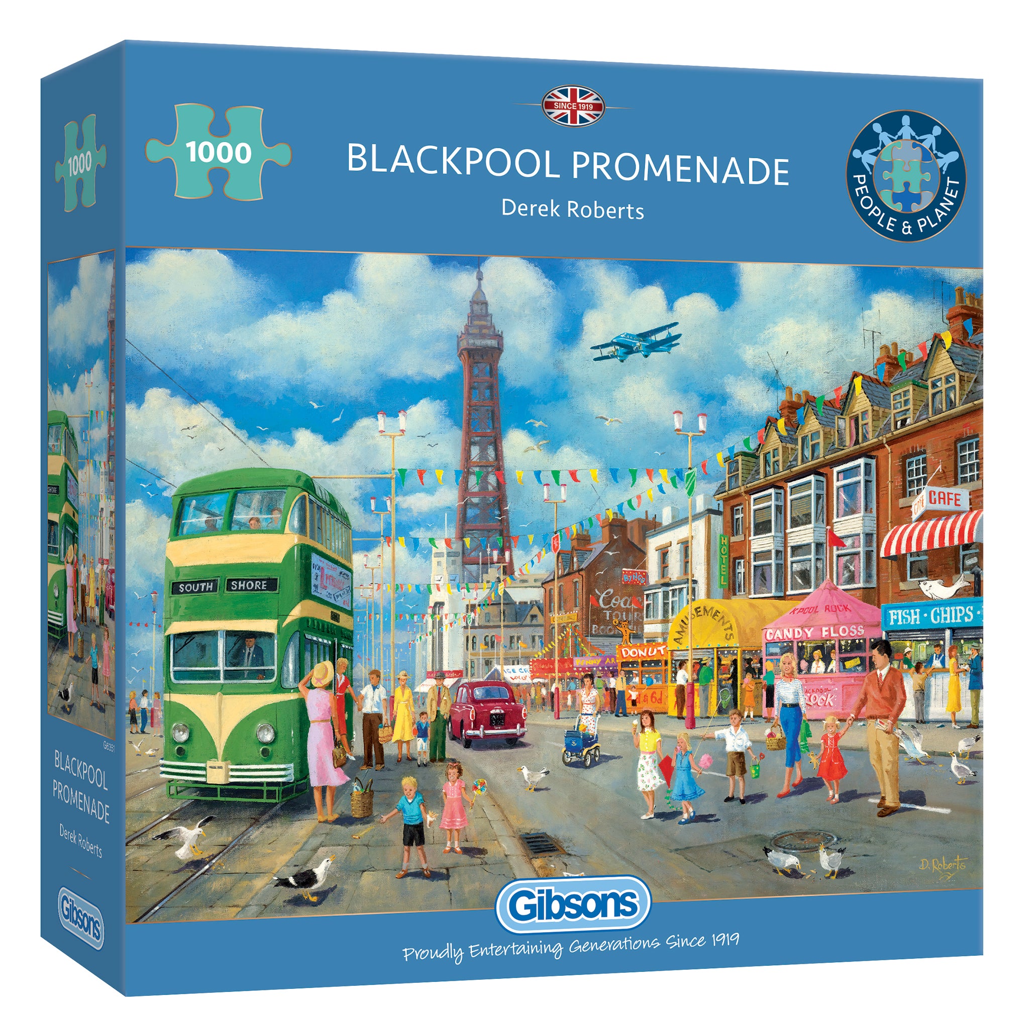 gibsons-blackpool-promenade-puzzle-1000-teile-nostalgie image 1