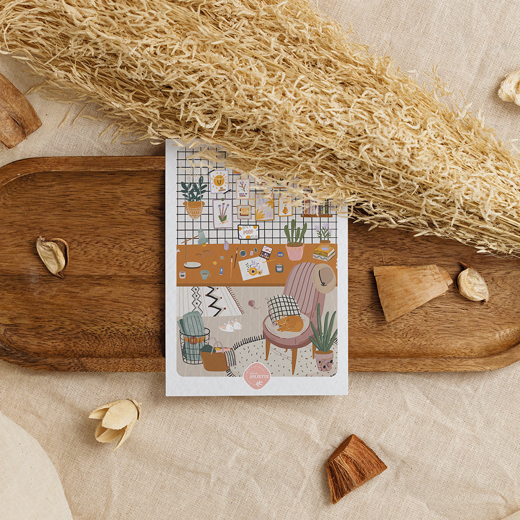 maison-joliette-cartes-l-atelier-postkarte-a6-mit-kraft-umschlag image 8